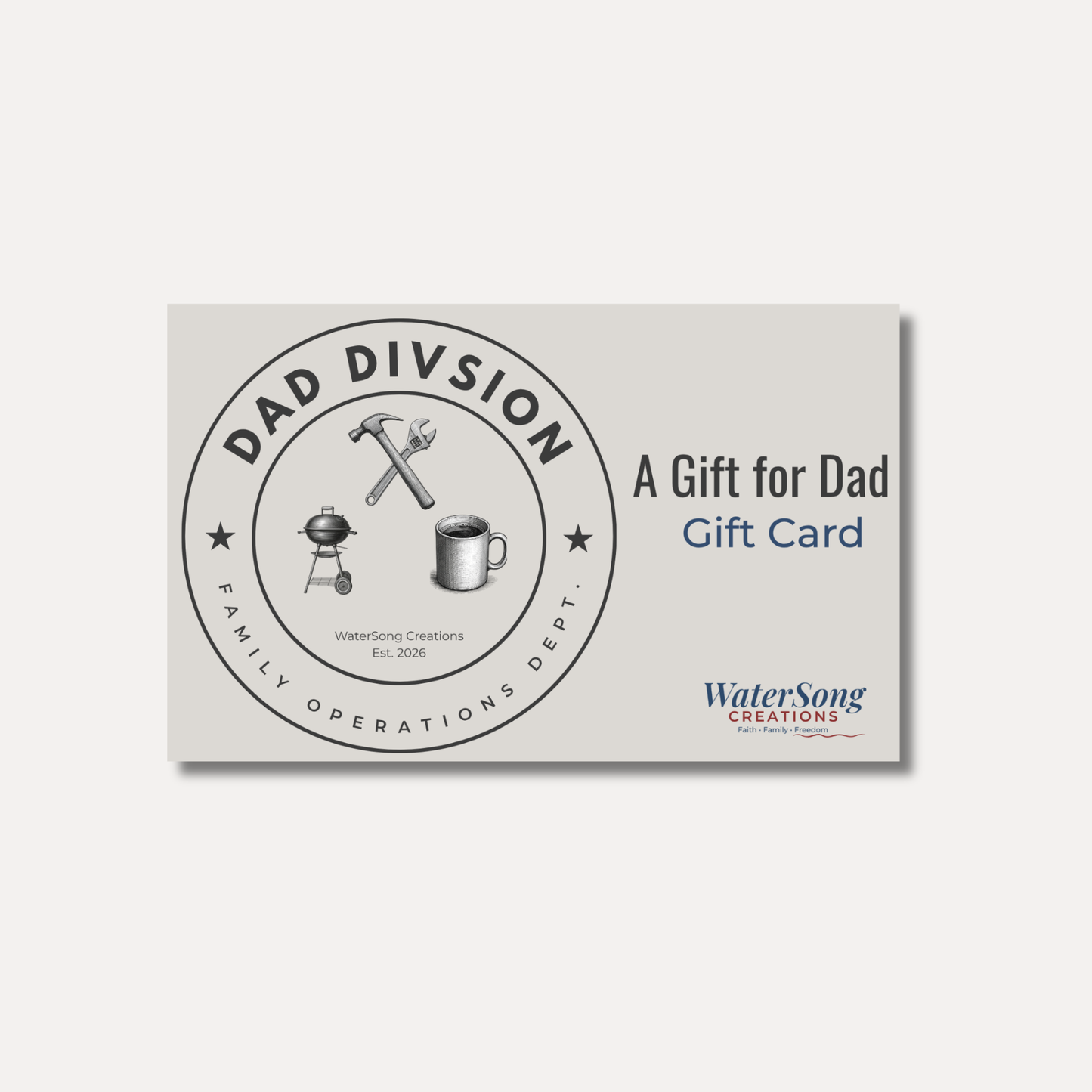 Gift for Dad Gift Card