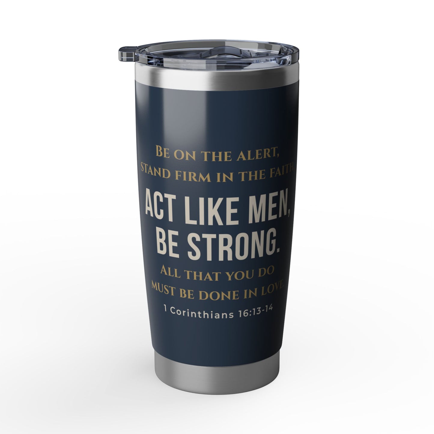 Kingdom Fatherhood Stainless Steel Tumbler | Faith-Based Gift for Dads | 20 oz