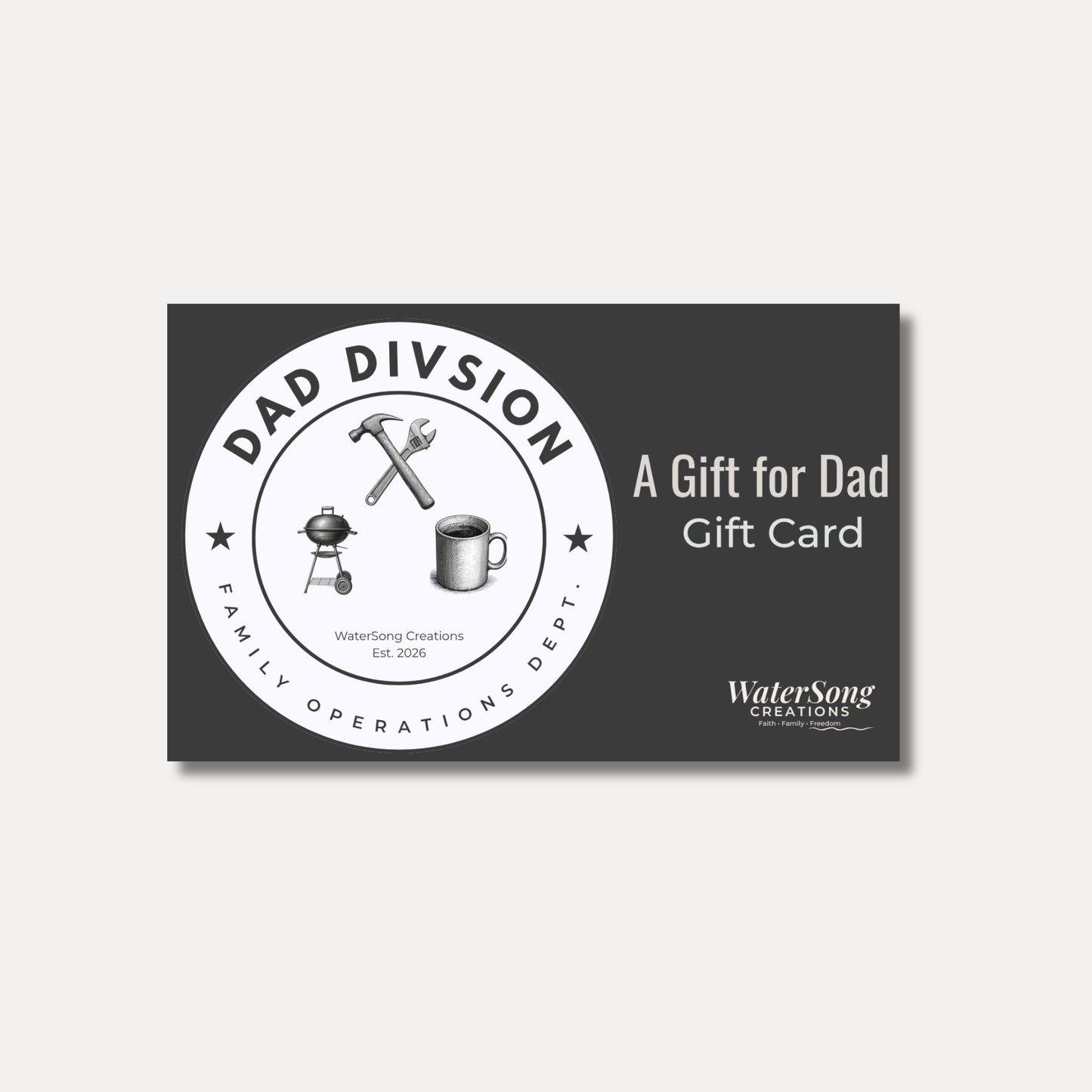 Gift for Dad Gift Card