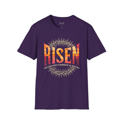 He is Risen Soft Cotton T-shirt - Greatest Comeback in History