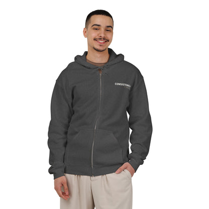 Consistency is Key Zip Hoodie | Motivational Hoodie