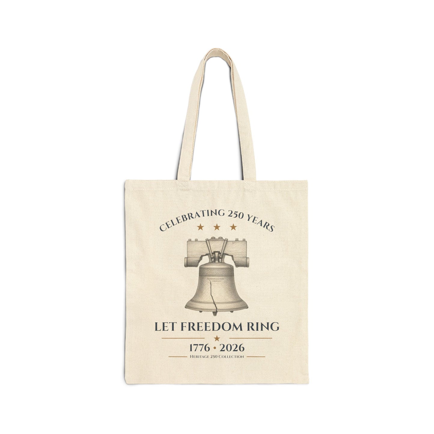 Let Freedom Ring Tote Bag | 1776-2026 | Commemorative Americana Canvas Tote