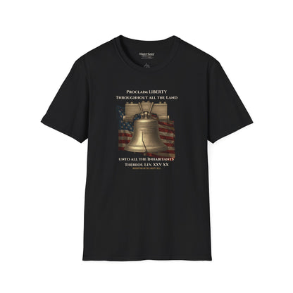 Liberty Bell Shirt | Proclaim Liberty Patriotic Christian Tee | Americana Tee