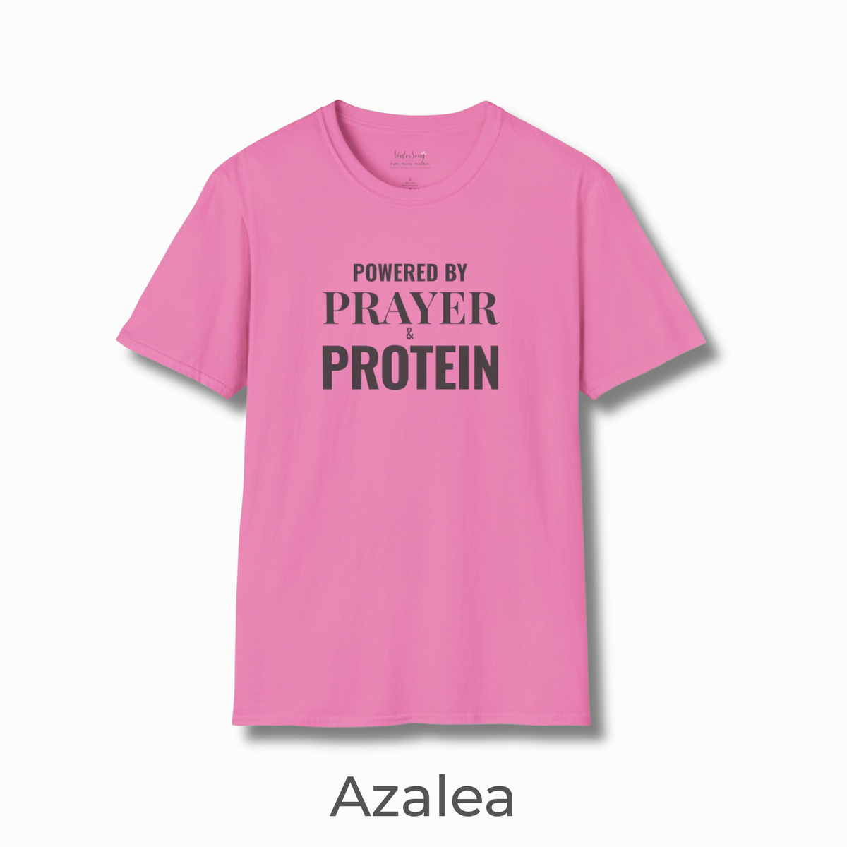 Prayer Protein T‑Shirt | "Powered by Prayer Protein" Inspirational Faith Tee